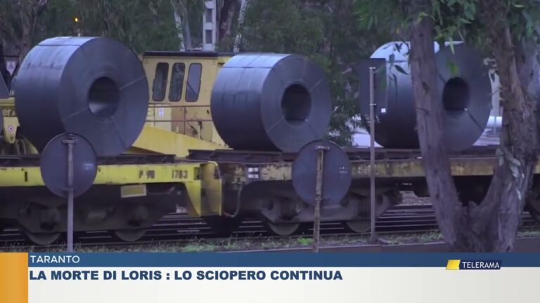 Taranto, la morte di Loris: lo sciopero continua