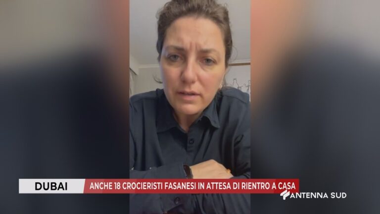 02 MARZO 2026 – DUBAI – ANCHE 18 CROCIERISTI FASANESI IN ATTESA DI RIENTRO A CASA