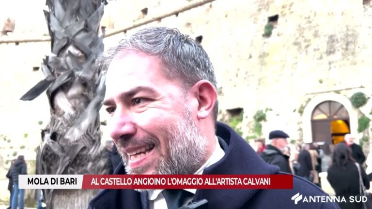 2 MARZO 2026 – MOLA DI BARI, AL CASTELLO ANGIOINO L’OMAGGIO ALL’ARTISTA CALVANI