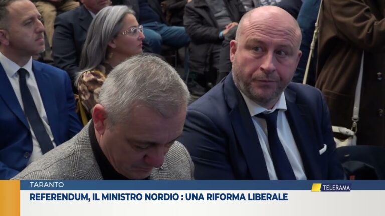 TARANTO referendum, il ministro nordio una riforma liberale