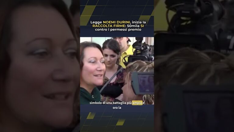 Legge Noemi Durini, inizia la raccolta firme: 50mila SI contro i permessi premio