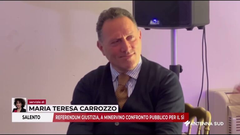 03 MARZO 2026   SALENTO   REFERENDUM GIUSTIZIA, A MINERVINO CONFRONTO PUBBLICO PER IL SÌ