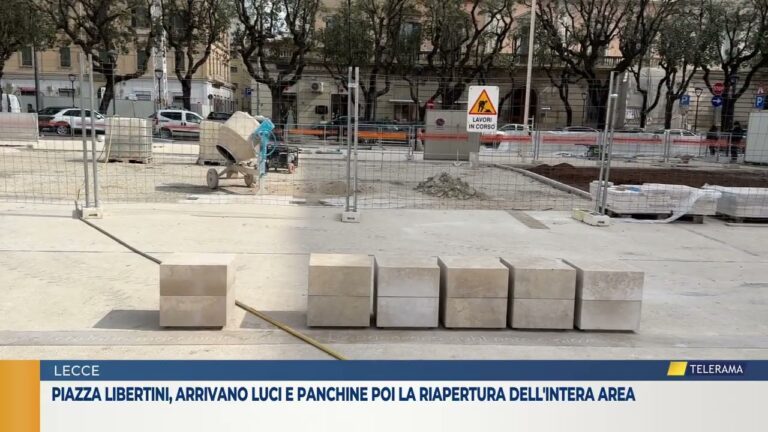 Piazza Libertini, arrivano luci e panchine poi la riapertura dell’intera area