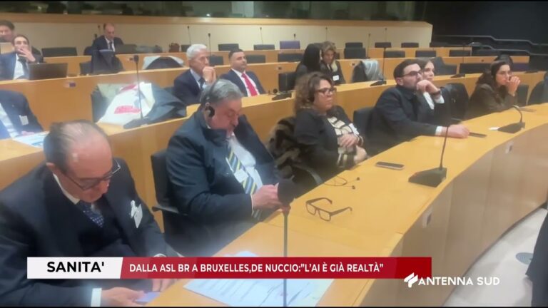 04 MARZO 2026 – BRINDISI – DALLA ASL BR A BRUXELLES, DE NUCCIO: ”L’AI È GIÀ REALTÀ”