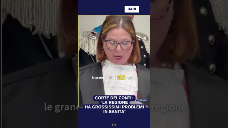 CORTE DEI CONTI: “LA REGIONE HA GROSSISSIMI PROBLEMI IN SANITA”