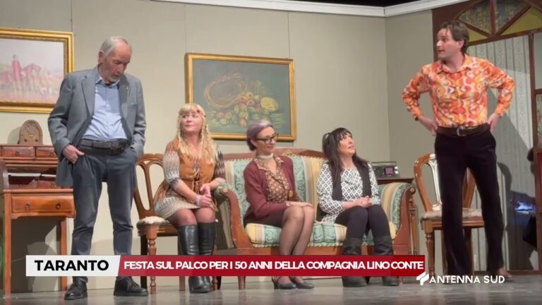08 MARZO 2026   TARANTO   FESTA SUL PALCO PER I 50 ANNI DELLA COMPAGNIA LINO CONTE