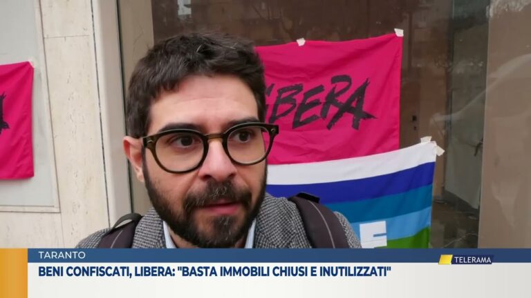 Taranto, beni confiscati, Libera: “Basta immobili chiusi e inutilizzati”