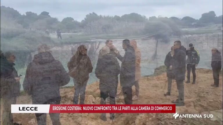 09 MARZO 2026   LECCE   EROSIONE COSTIERA   NUOVO CONFRONTO TRA LE PARTI ALLA CAMERA DI COMMERCIO