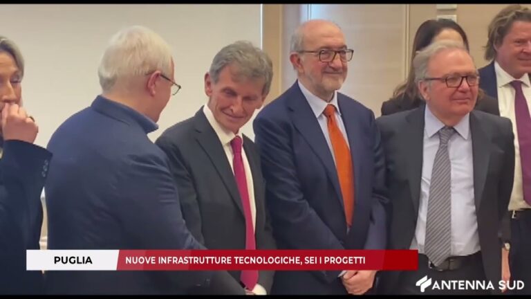 9 MARZO 2026 – PUGLIA: NUOVE INFRASTRUTTURE TECNOLOGICHE, SEI I PROGETTI