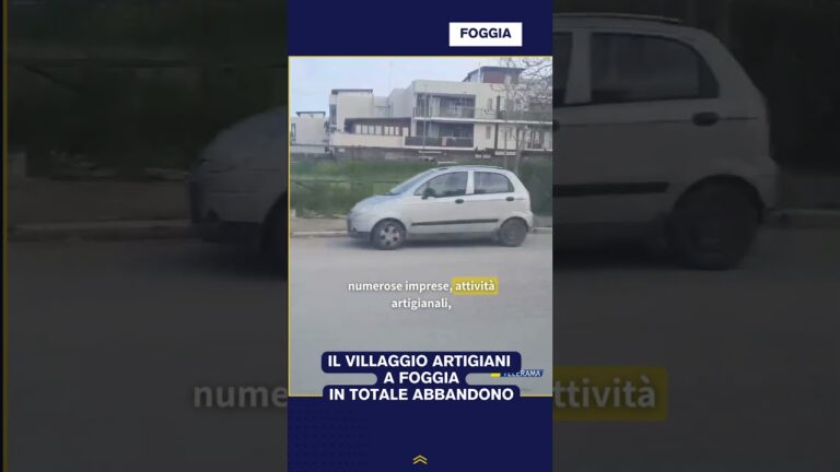 IL VILLAGGIO ARTIGIANI A FOGGIA IN TOTALE ABBANDONO