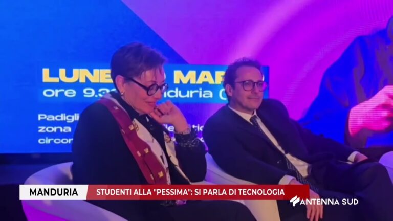 09 MARZO 2026 – MANDURIA (TA) – STUDENTI ALLA ”PESSIMA”: SI PARLA DI TECNOLOGIA