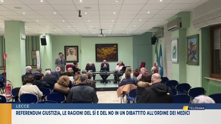 Referendum giustizia, le ragioni del sì e del no in un dibattito all’Ordine dei medici