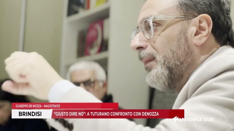 09 MARZO 2026   BRINDISI   “GIUSTO DIRE NO”; A TUTURANO CONFRONTO CON DENOZZA