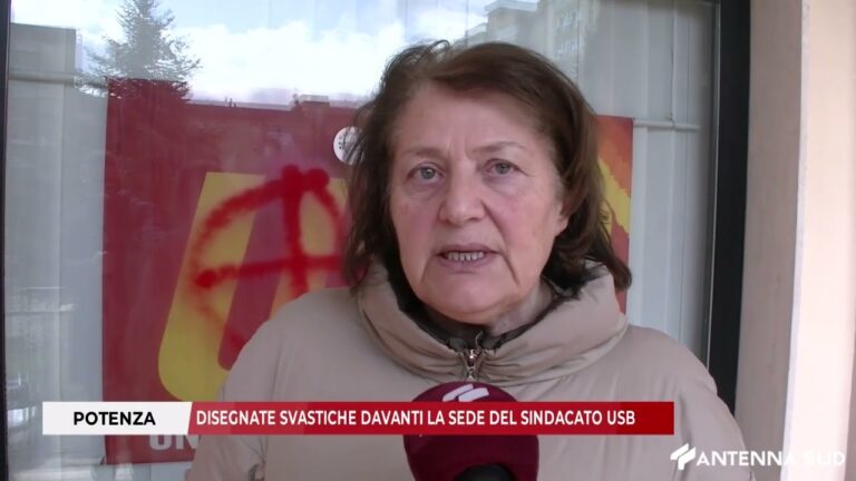 9 MARZO 2026 – POTENZA: DISEGNATE SVASTICHE DAVANTI LA SEDE DEL SINDACATO USB