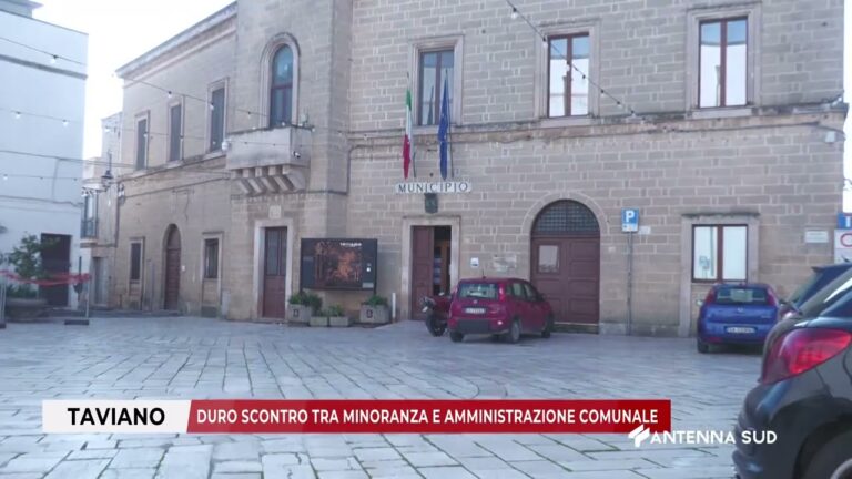09 MARZO 2026 – TAVIANO (LE) – DURO SCONTRO TRA MINORANZA E AMMINISTRAZIONE COMUNALE
