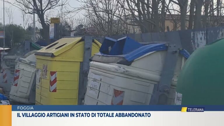 il villaggio artigiani in stato di totale abbandonato
