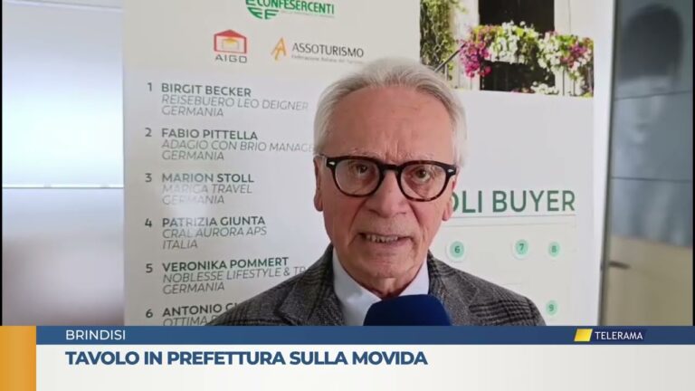 Movida, tavolo in prefettura