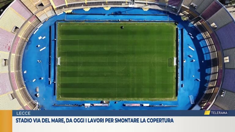Stadio Via del Mare, da oggi i lavori per smontare la copertura