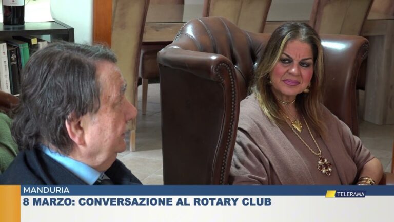 Marduria 8 marzo: Conversazione al Rotary Club