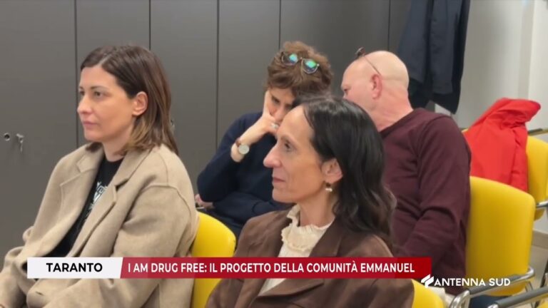 12 MARZO 2026   TARANTO   I AM DRUG FREE IL PROGETTO DELLA COMUNITÀ EMMANUEL