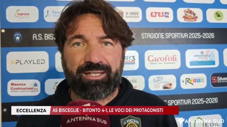 8 MARZO 2026 – ECCELLENZA: AS BISCEGLIE – BITONTO 4-1, LE VOCI DEI PROTAGONISTI
