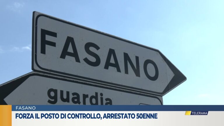 Forza il posto di controllo arrestato 52enne