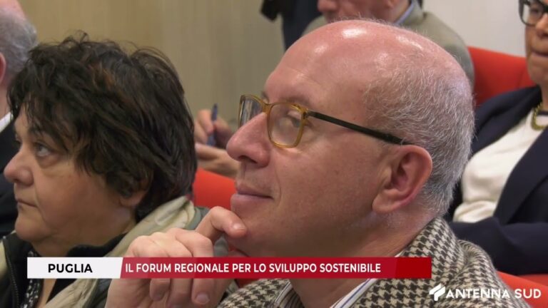 11 MARZO 2026 – PUGLIA: IL FORUM REGIONALE PER LO SVILUPPO SOSTENIBILE