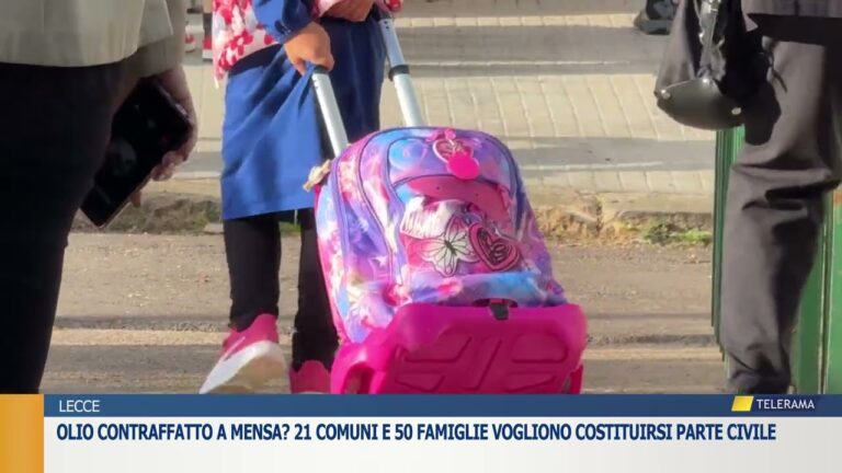 Olio contraffatto a mensa? 21 Comuni e 50 famiglie vogliono costituirsi parte civile