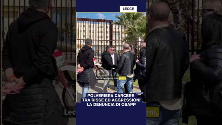POLVERIERA CARCERE TRA RISSE ED AGGRESSIONI LA DENUNCIA DI OSAPP