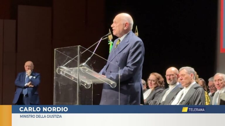 ROMA Nordio all’inaugurazione anno giudiziario forense al sorteggio solo competenti