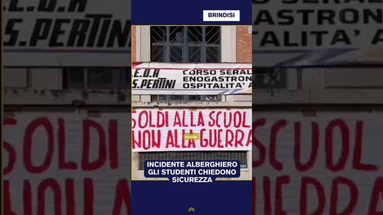 INCIDENTE ALBERGHIERO GLI STUDENTI CHIEDONO SICUREZZA