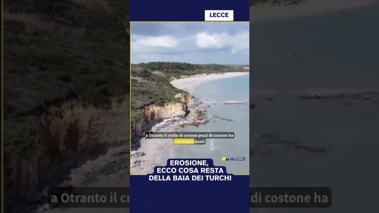 EROSIONE, ECCO COSA RESTA DELLA BAIA DEI TURCHI