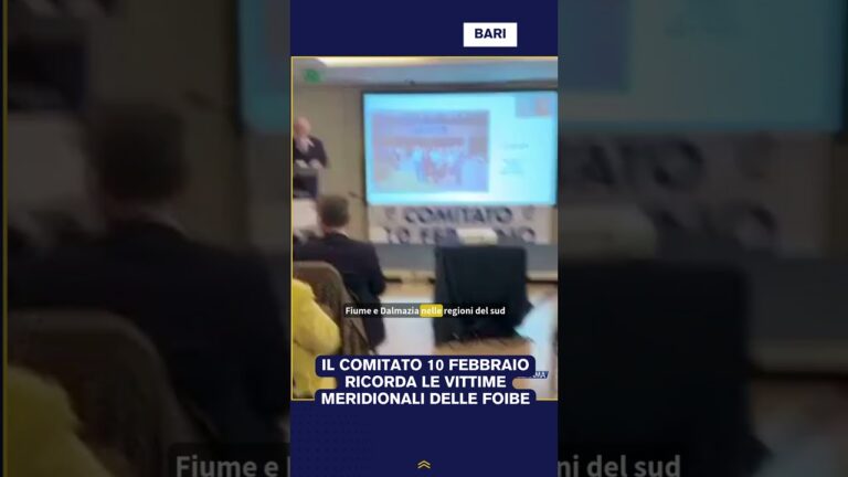 IL COMITATO 10 FEBBRAIO RICORDA LE VITTIME MERIDIONALI DELLE FOIBE