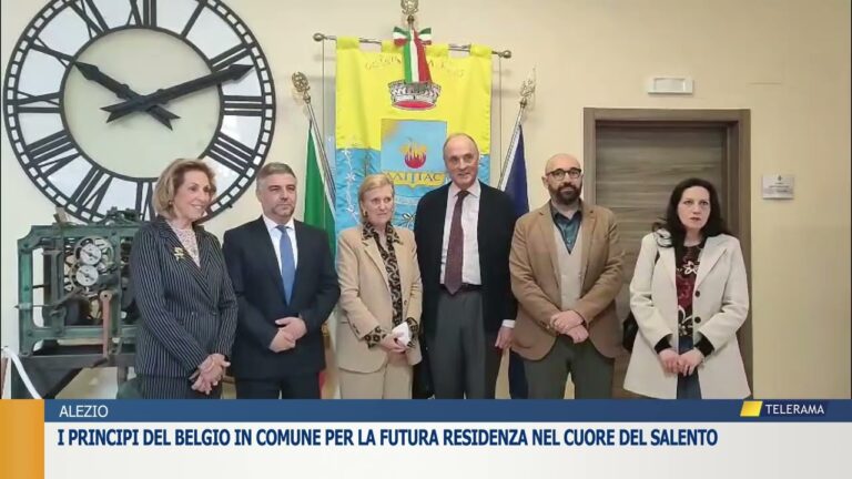 I principi del Belgio in Comune per la futura residenza nel cuore del Salento