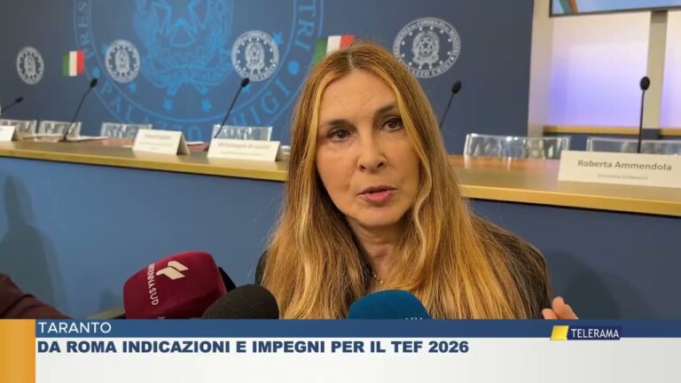 Taranto, da Roma indicazioni per il TEF 2026