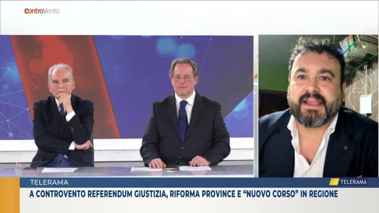 A Controvento referendum giustizia, riforma Province e “nuovo corso” in Regione