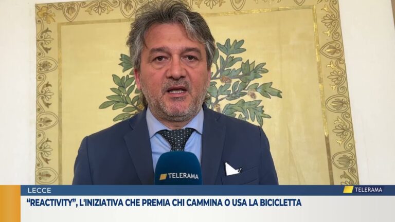 “Reactivity”, l’iniziativa che premia chi cammina o usa la bicicletta