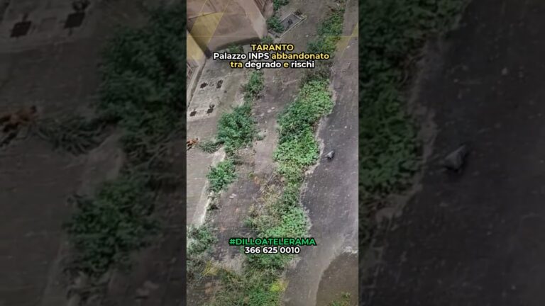 Taranto, palazzo Inps abbandonato tra degrado e rischi