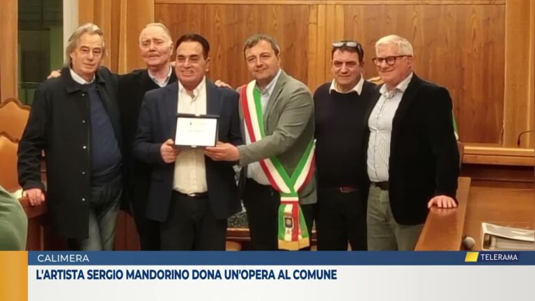 L’artista Sergio Mandorino dona un’opera al Comune