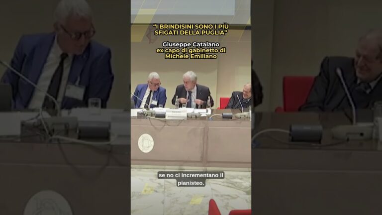 “I brindisino sono i più sfigati della Puglia”. Bufera sulle parole di Catalano
