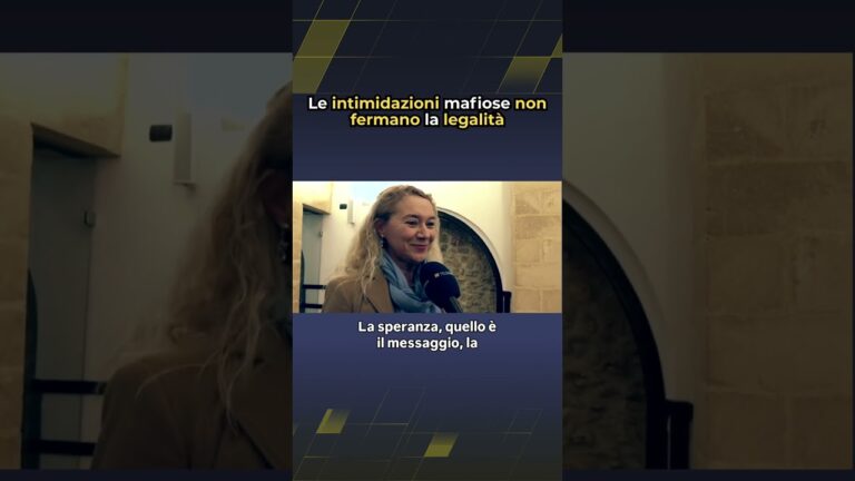 LE INTIMIDAZIONI MAFIOSE NON FERMANO LA LEGALITA’