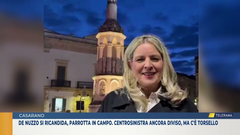 De Nuzzo si ricandida, Parrotta in campo. Centrosinistra ancora diviso, ma c’è Torsello