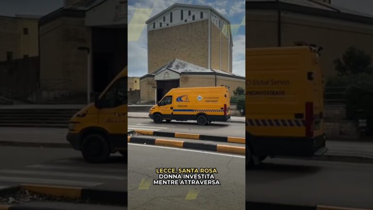 Donna investita a Lecce Santa Rosa mentre attraversa la strada