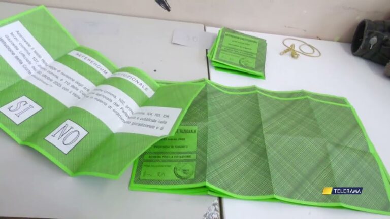 PROVINCIA DI TARANTO Referendum: alle 23 di ieri il 37,92%