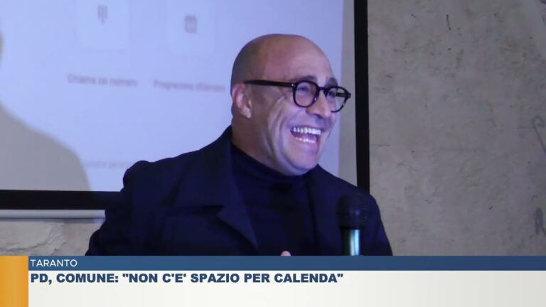 TARANTO.  PD, Comune: Non c’e’ spazio per Calenda