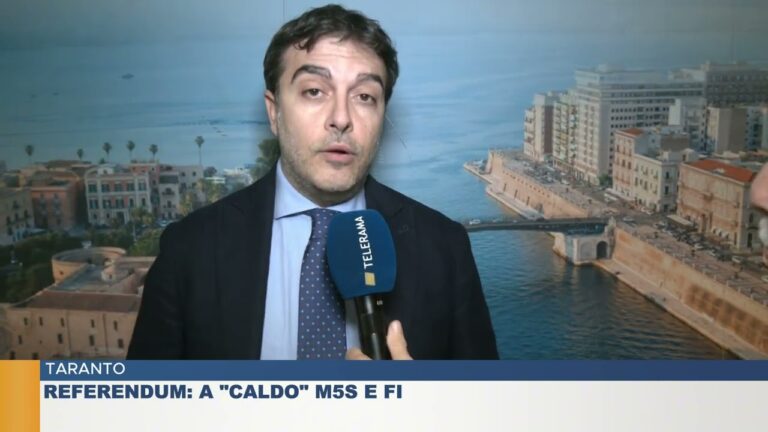 TARANTO. Referendum:   A “caldo” M5S e FI