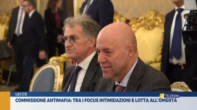 LECCE.Commissione Antimafia: focus su intimidazioni e assalti ai bancomat