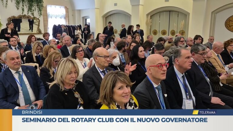 BRINDISI Seminario Rotary club con il nuovo Governatore