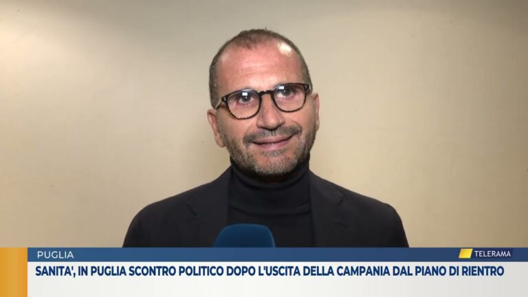 SANITA’, IN PUGLIA SCONTRO POLITICO DOPO L’USCITA DELLA CAMPANIA DAL PIANO DI RIENTRO