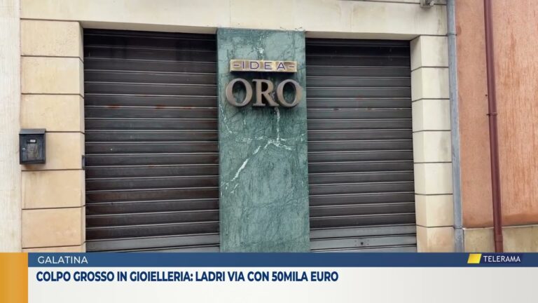 Colpo grosso in gioielleria: ladri via con 50mila euro
